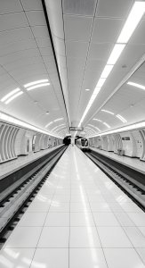 Modern Minimalist Subway Architecture Wallpaper HD 4K Aesthetic