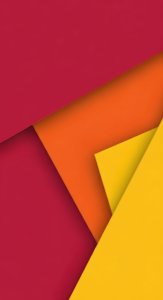 Minimalist Abstract Material Design Wallpaper HD 4K - Aesthetic Red & Orange