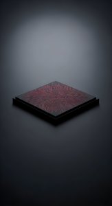 Futuristic Red Glowing CPU Chip Wallpaper HD 4K Aesthetic Tech