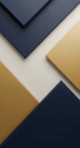 Abstract Geometric Wallpaper HD 4K - Minimalist Navy Blue and Gold Aesthetic