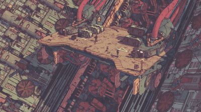 Cyberpunk Industrial Megastructure Wallpaper HD 4K Aesthetic Sci-Fi Art