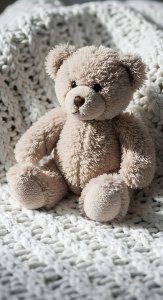 Cute Teddy Bear Aesthetic Wallpaper HD 4K - Cozy Soft Plush Background