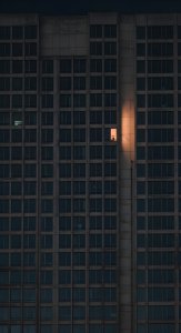 Aesthetic Minimalist Architecture Wallpaper HD 4K - Moody Urban Night