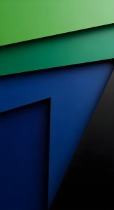 Cool Blue and Green Abstract Material Design Wallpaper HD 4K Aesthetic