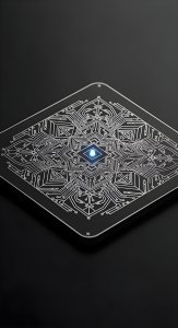 Futuristic Circuit Mandala Aesthetic Wallpaper HD 4K for Desktop and Mobile