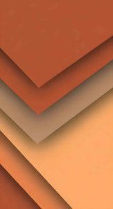 Aesthetic Abstract Geometric Wallpaper HD 4K - Cool Orange Material Design