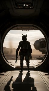 Epic Boba Fett Bounty Hunter Wallpaper HD 4K - Cool Sci-Fi Aesthetic