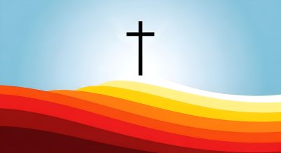 Minimalist Christian Cross Wallpaper HD 4K - Aesthetic Spiritual Background