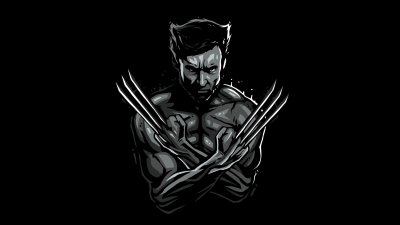 Cool Wolverine Marvel Wallpaper HD 4K - Aesthetic Minimalist Logan Art