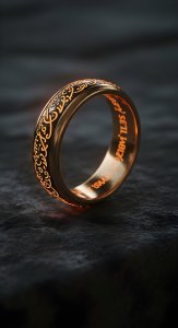 One Ring Lord of the Rings Wallpaper HD 4K - Cool Aesthetic Fantasy Art