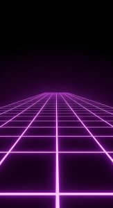 Aesthetic Purple Neon Grid Synthwave Wallpaper HD 4K for Mobile