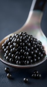 Luxury Black Caviar Gourmet Wallpaper HD 4K Aesthetic Food