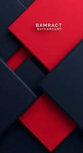 Cool Red and Black Geometric Abstract Wallpaper HD 4K Aesthetic