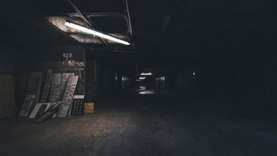 Dark Urban Underground Aesthetic Wallpaper HD 4K - Moody Industrial Background