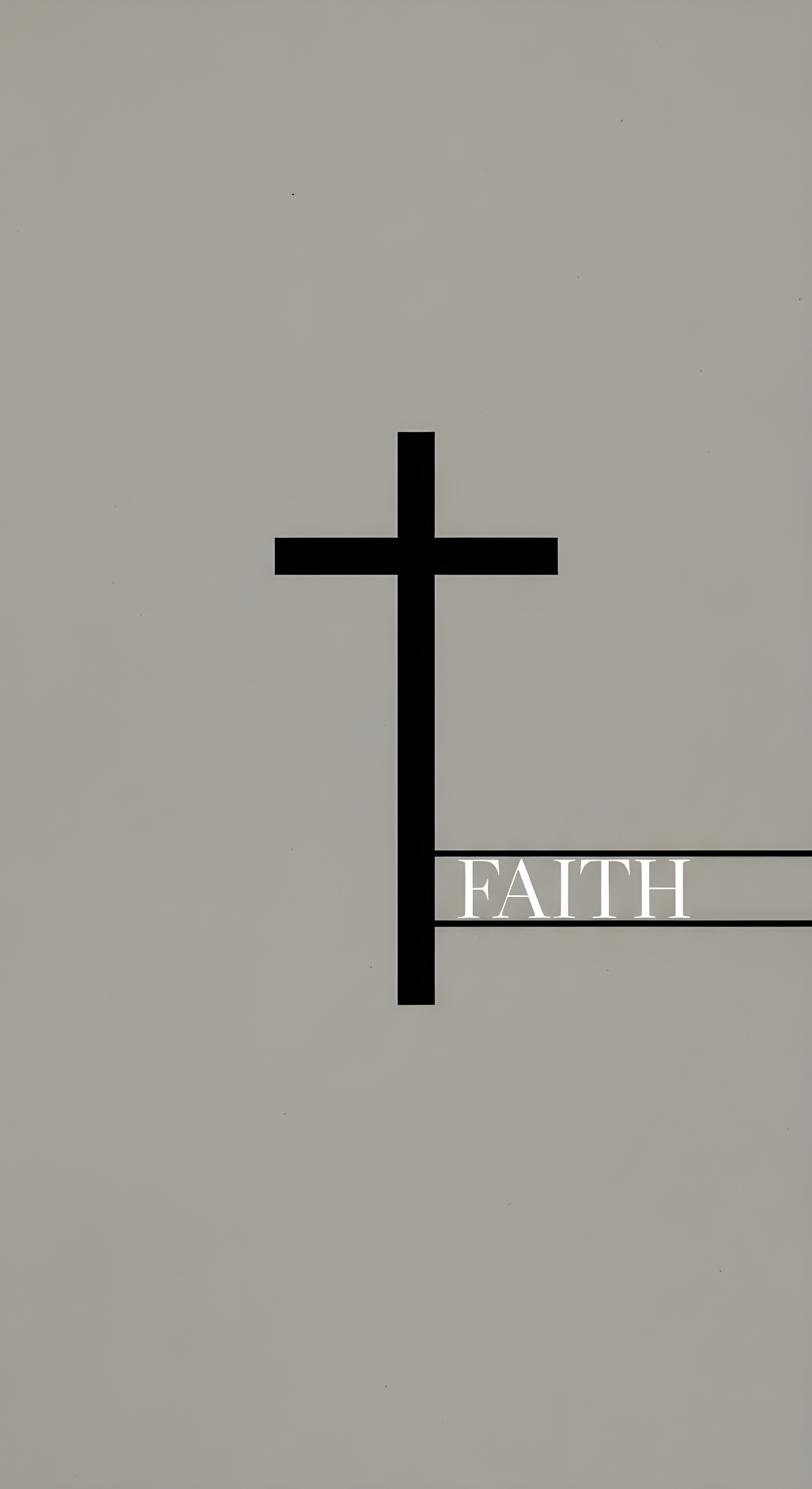 Minimalist Faith Cross Wallpaper HD 4K - Aesthetic Christian Background