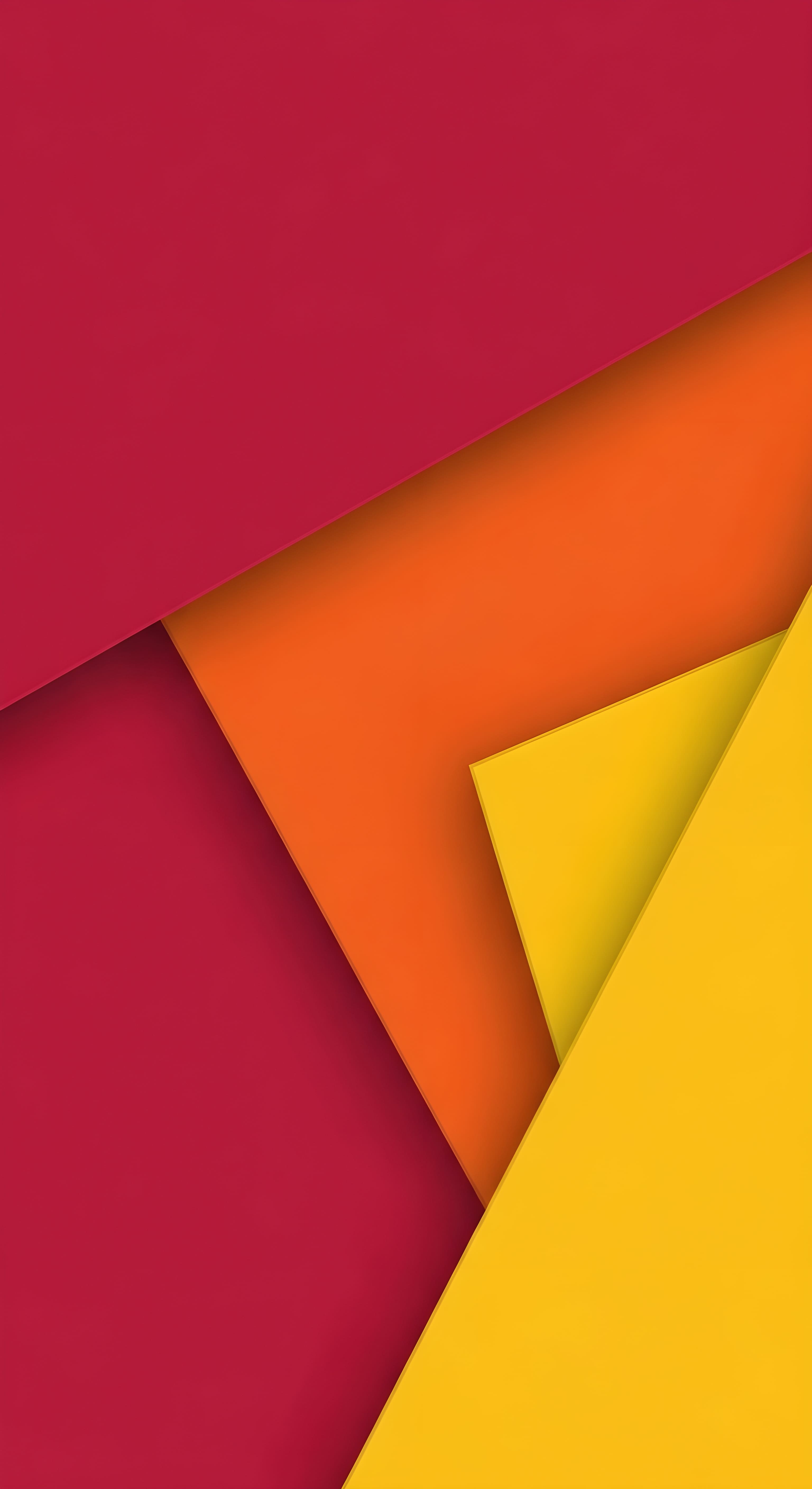 Minimalist Abstract Material Design Wallpaper HD 4K - Aesthetic Red & Orange