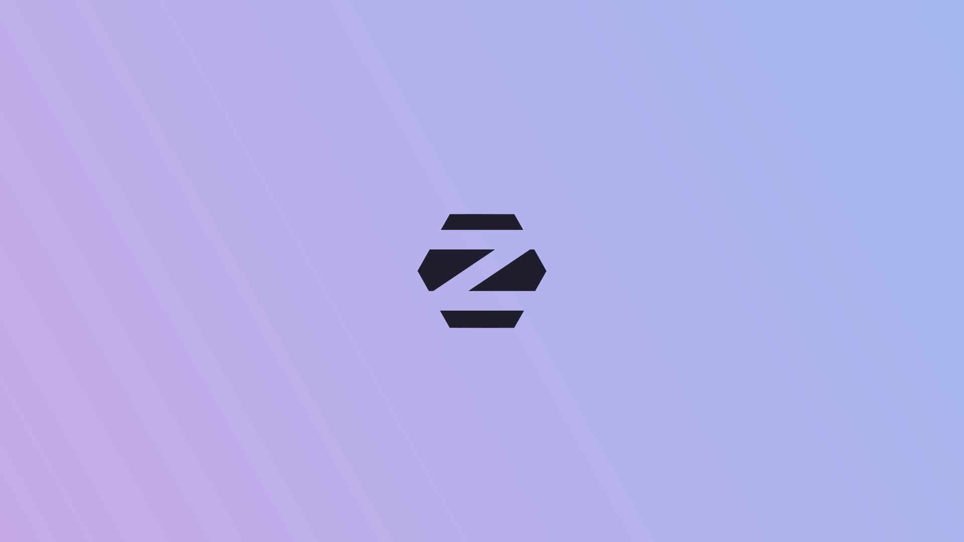 Minimalist Aesthetic Z Logo Wallpaper HD 4K - Clean Purple Gradient Background