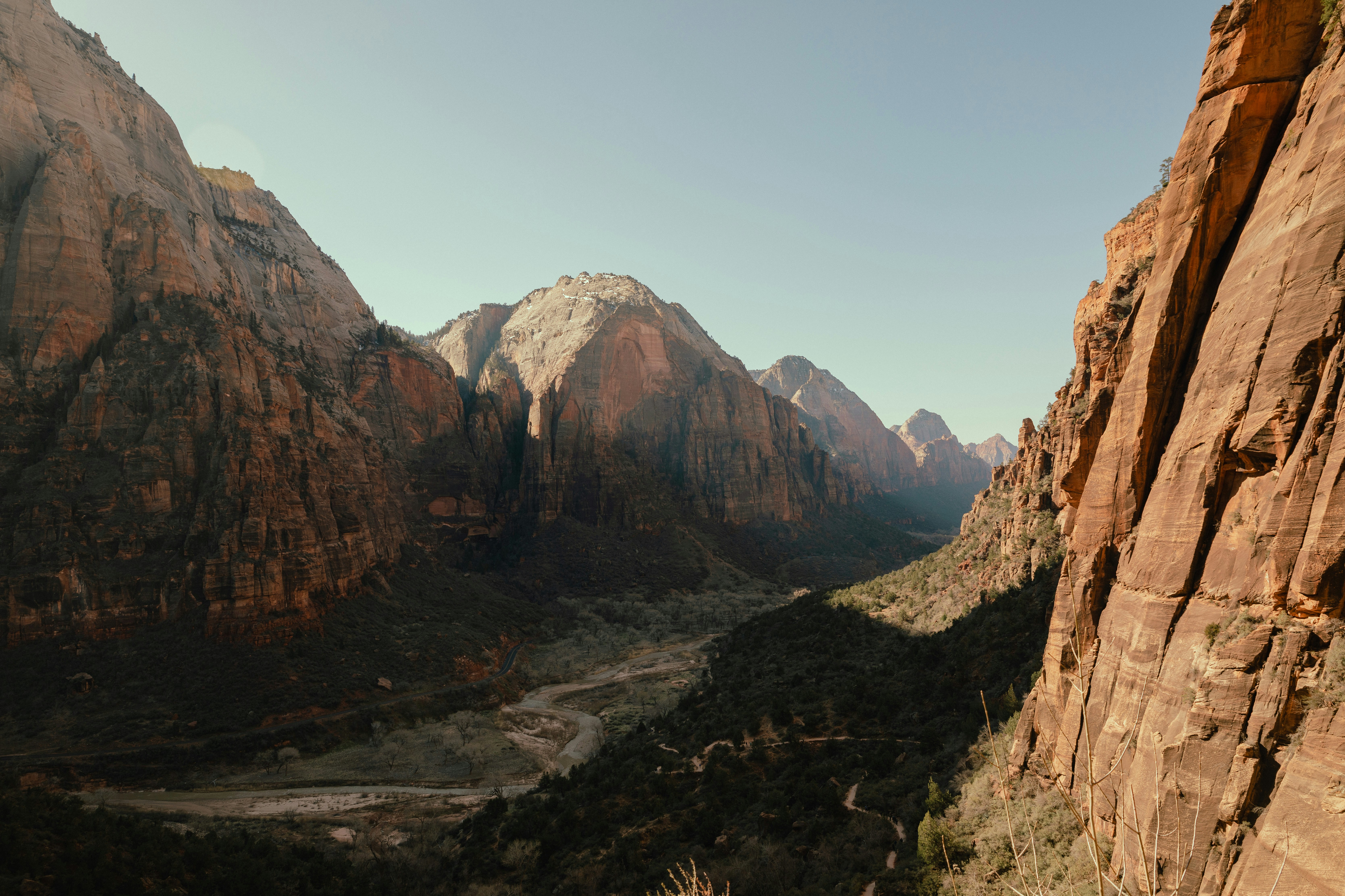 Majestic Zion National Park Canyon Wallpaper HD 4K Aesthetic Landscape