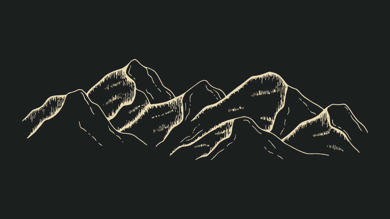 Aesthetic Minimalist Mountain Line Art Wallpaper HD 4K for Desktop