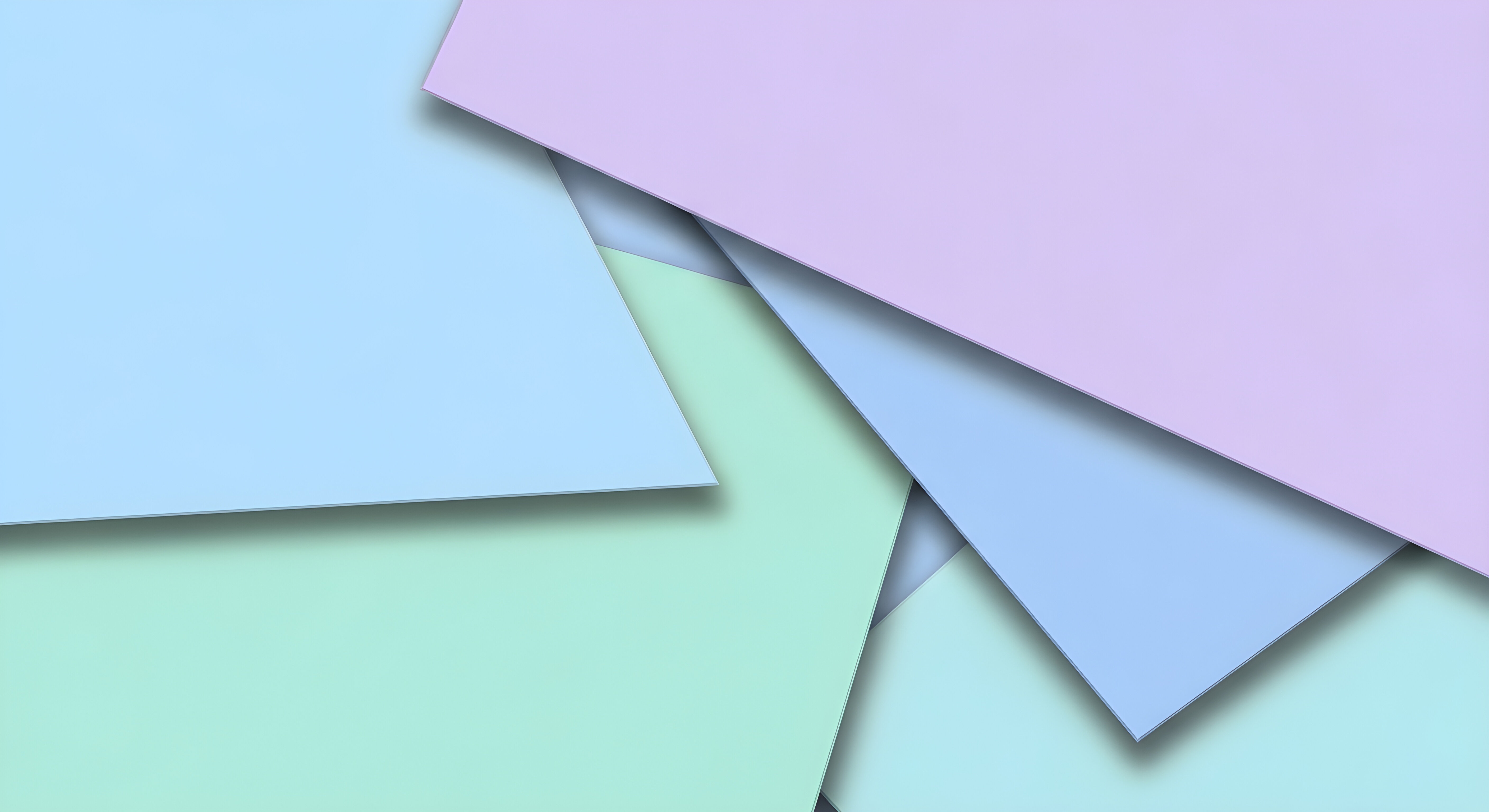Aesthetic Pastel Geometric Wallpaper HD 4K - Minimalist Material Design
