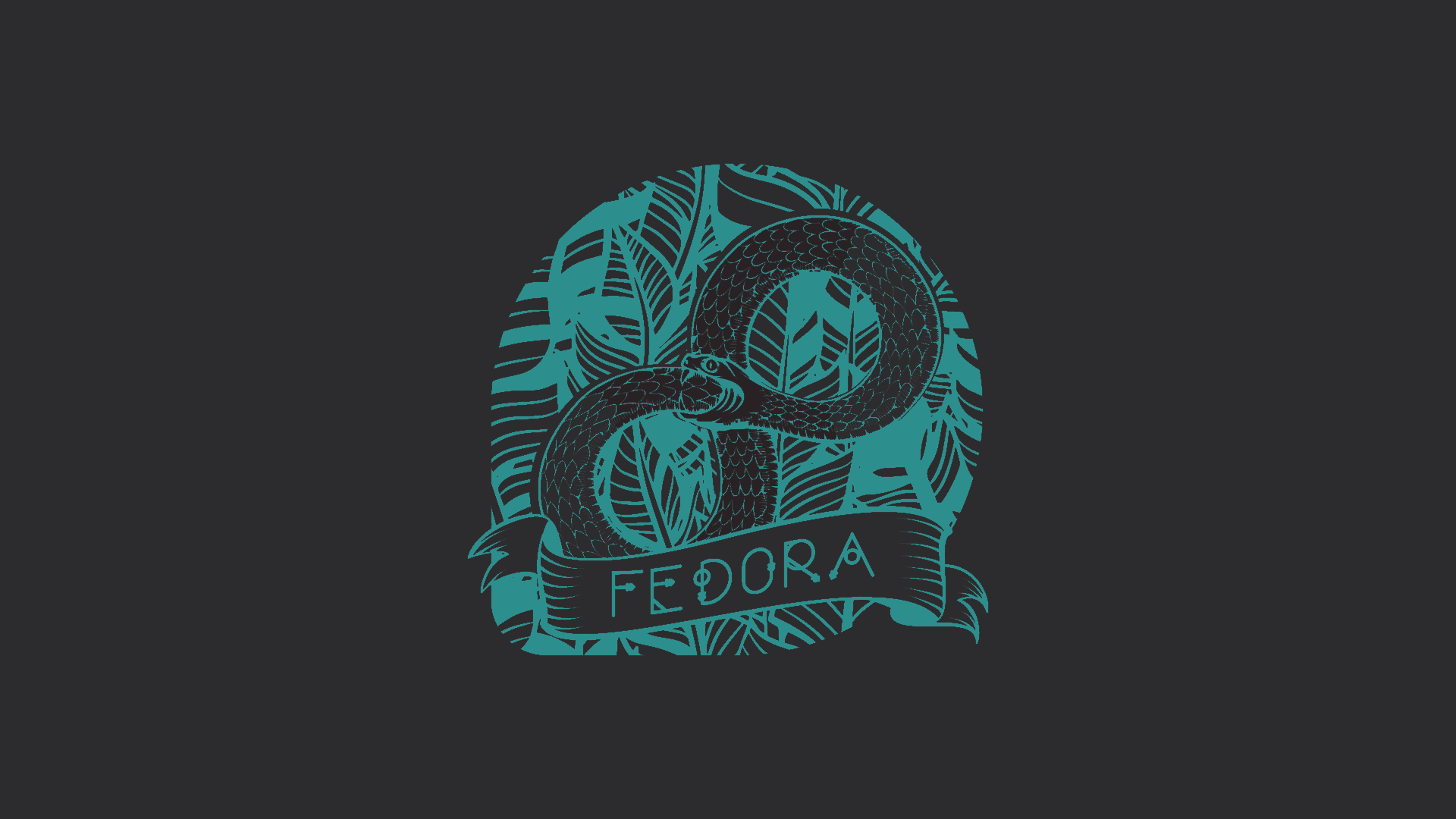 Cool Fedora Snake Infinity Aesthetic Wallpaper HD 4K for Desktop