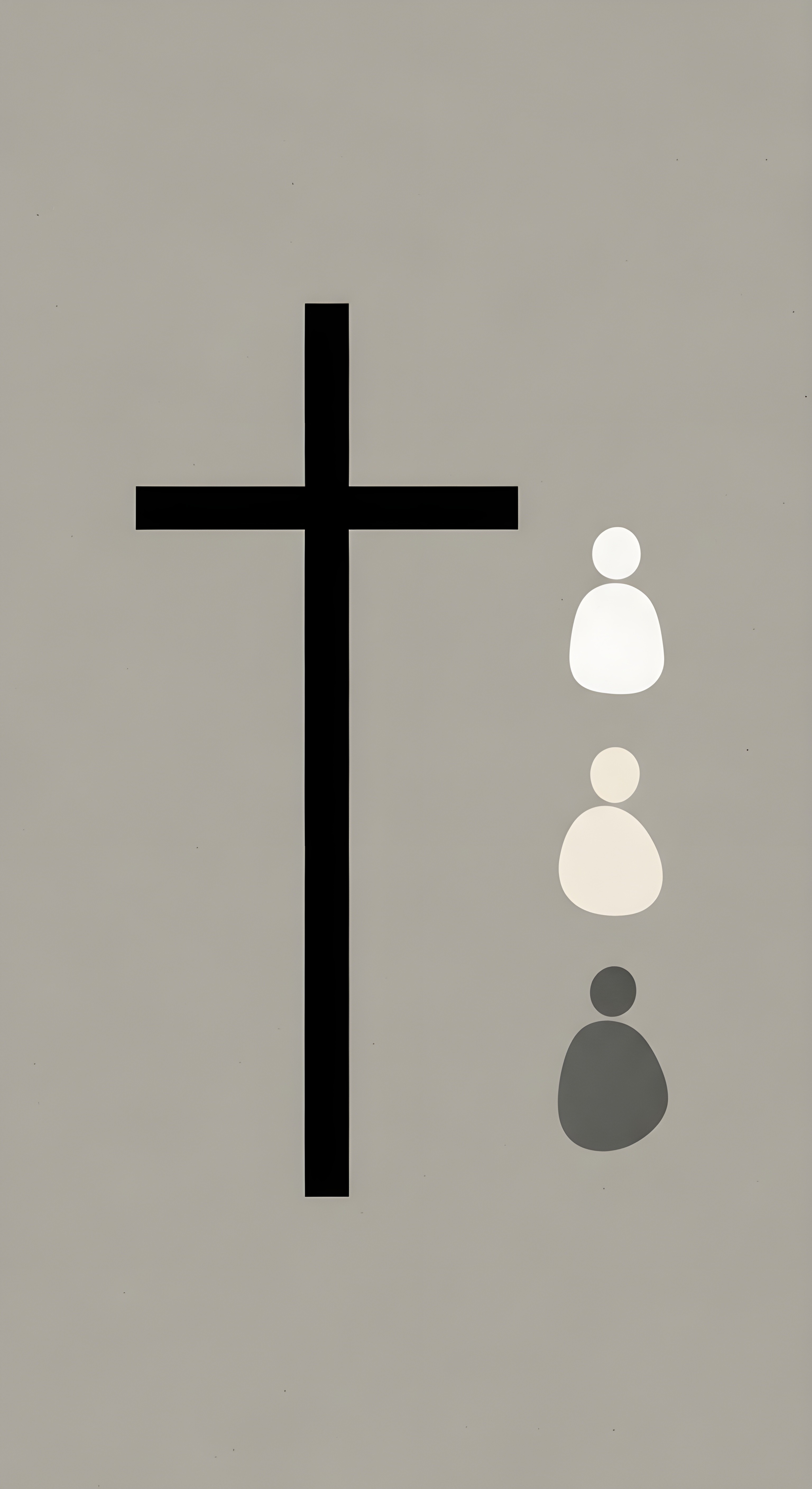 Minimalist Christian Cross Wallpaper HD 4K - Aesthetic Spiritual Art