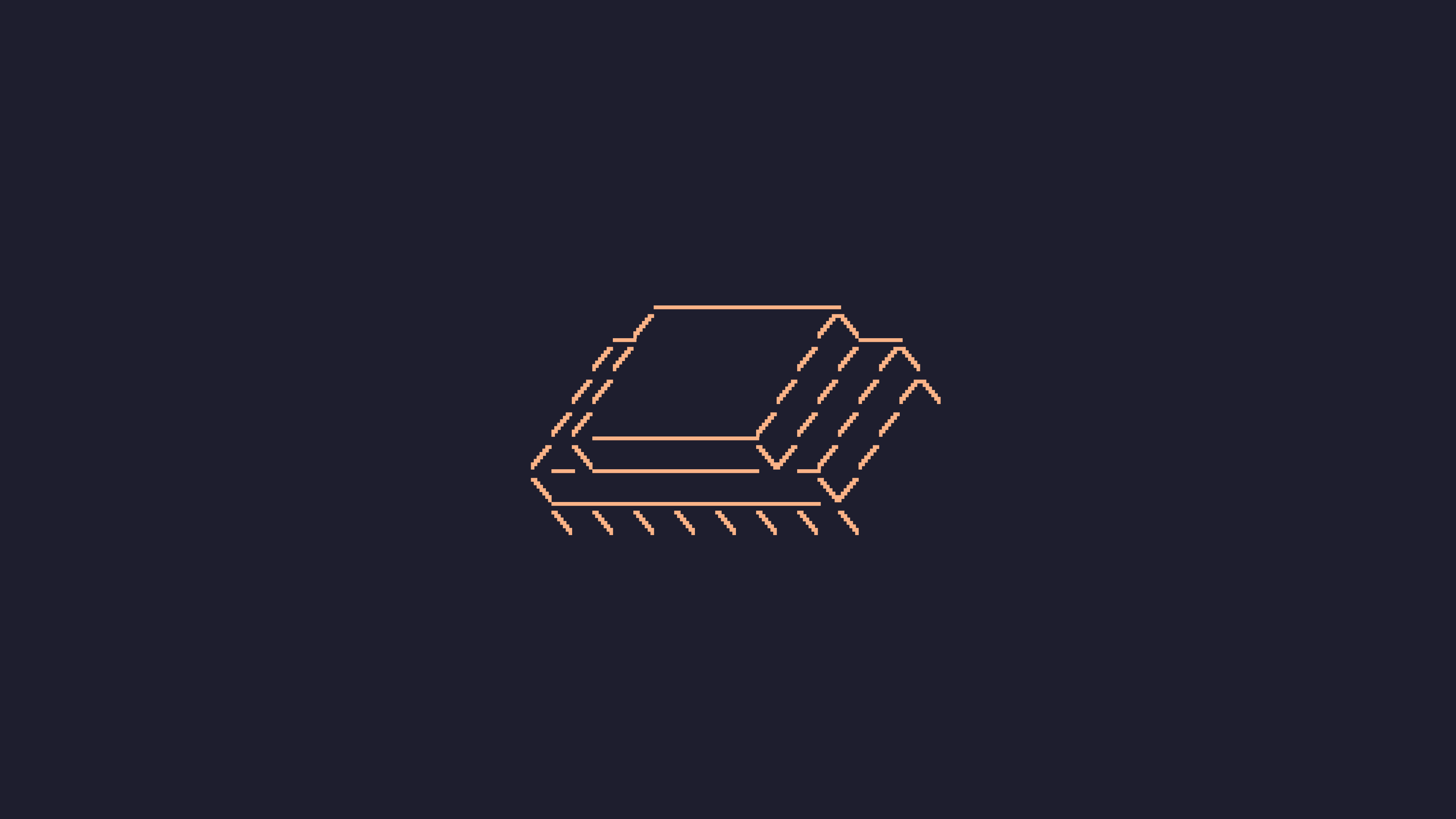 Minimalist Pixel Art CPU Chip Wallpaper HD 4K Aesthetic Background