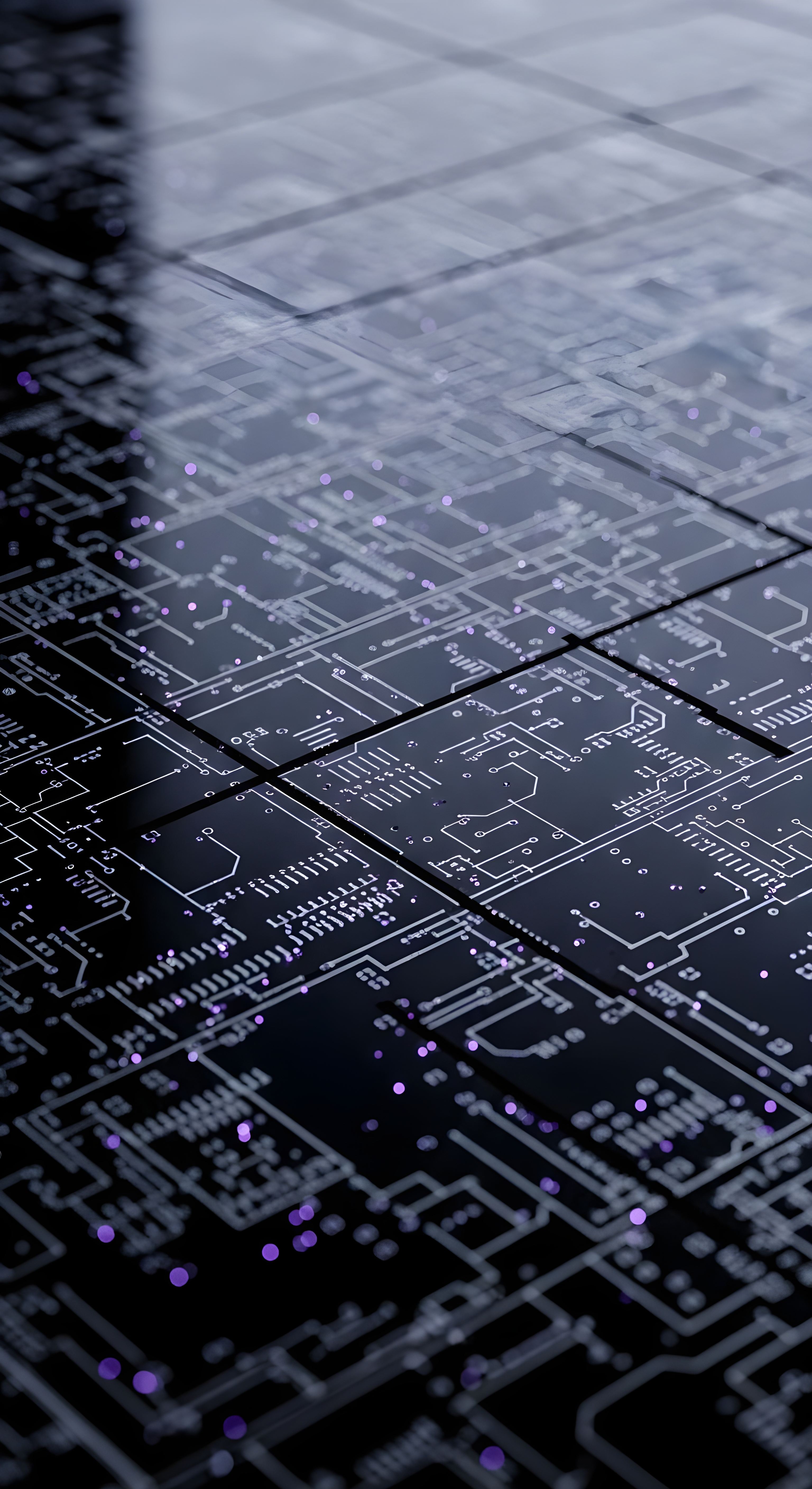 Futuristic Tech Circuit Board Wallpaper HD 4K Aesthetic Dark Mobile