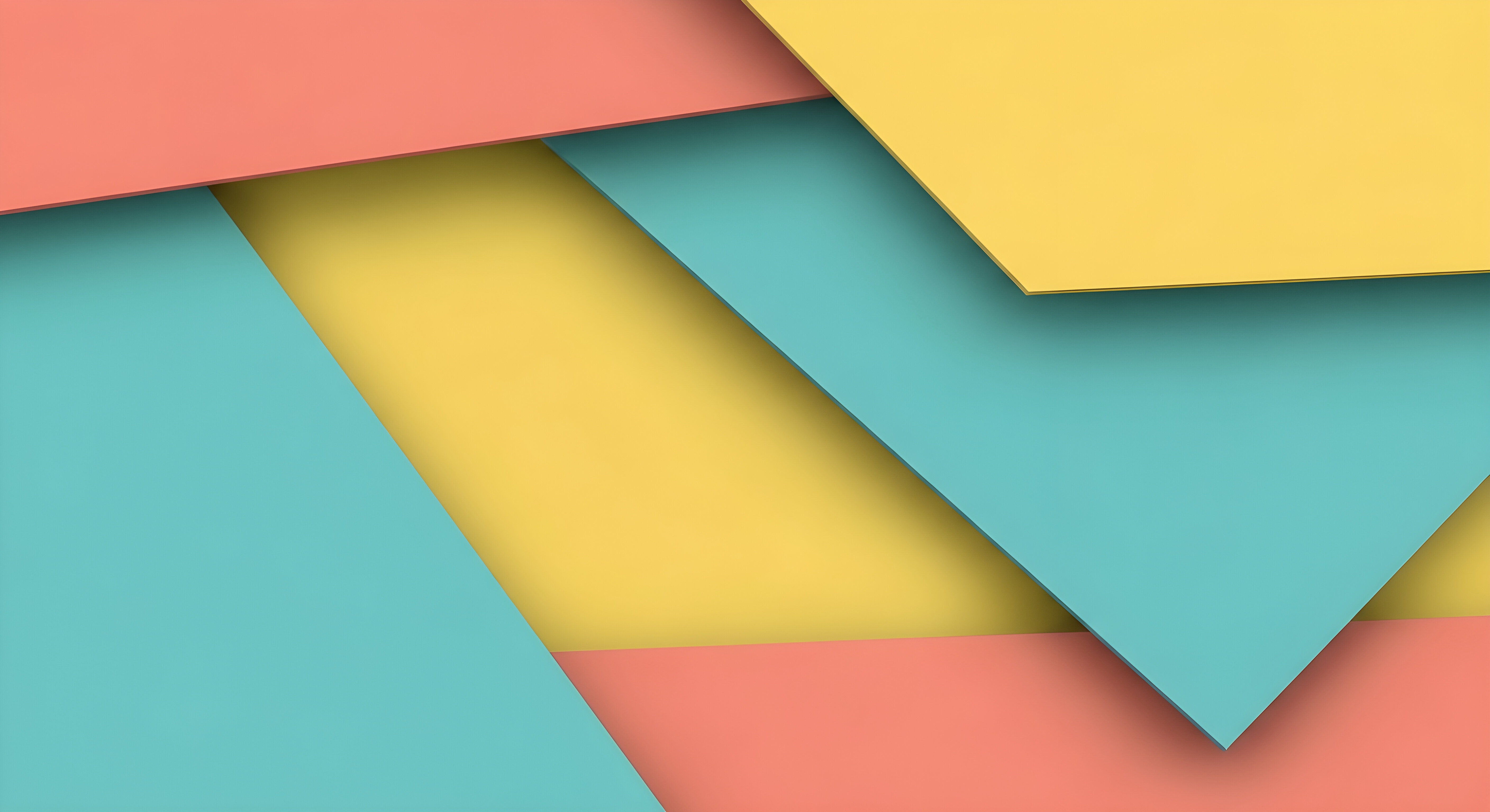 Aesthetic Geometric Abstract Wallpaper HD 4K - Colorful Minimalist Design