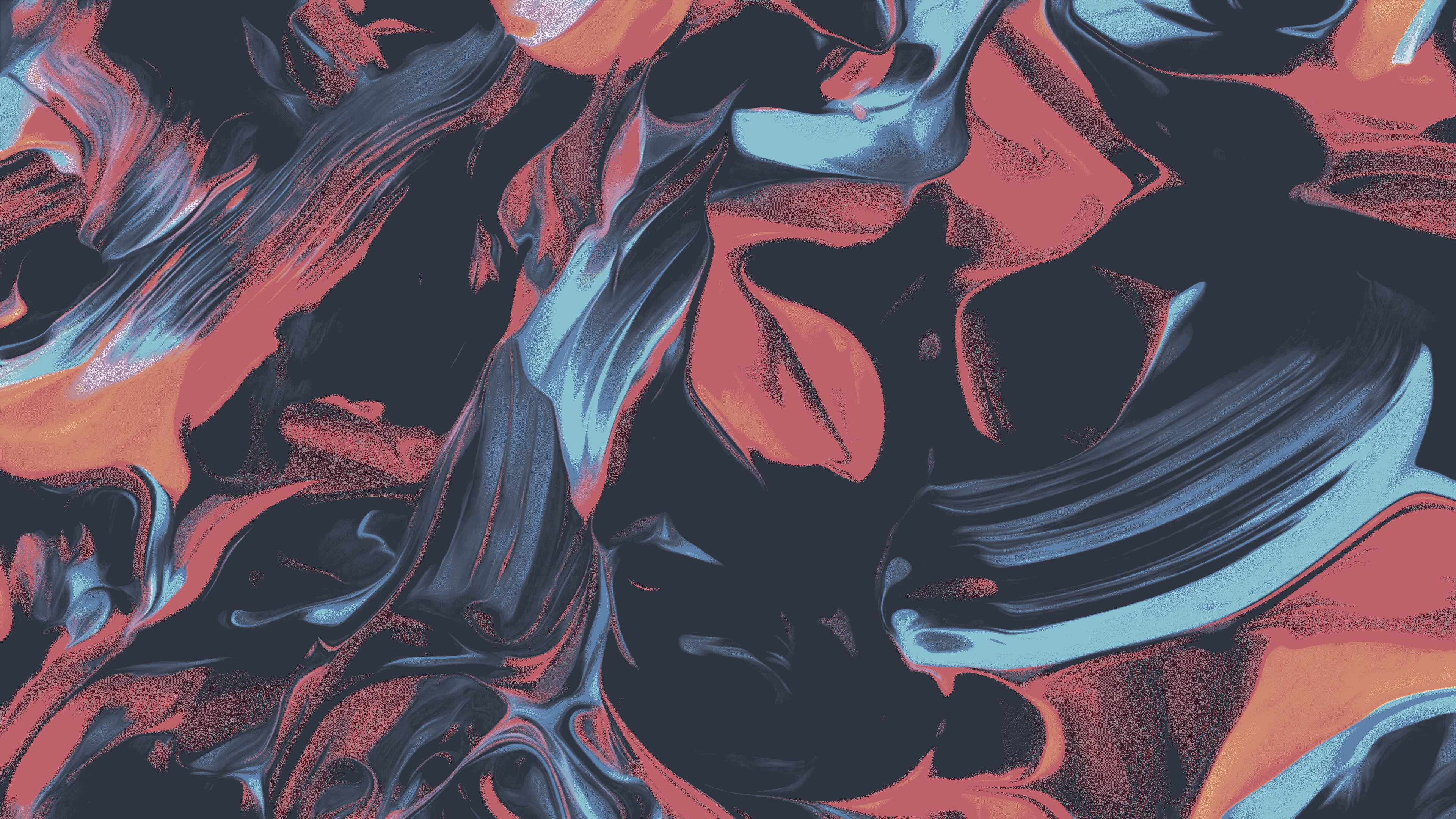 Abstract Fluid Paint Aesthetic Wallpaper HD 4K - Cool Modern Art