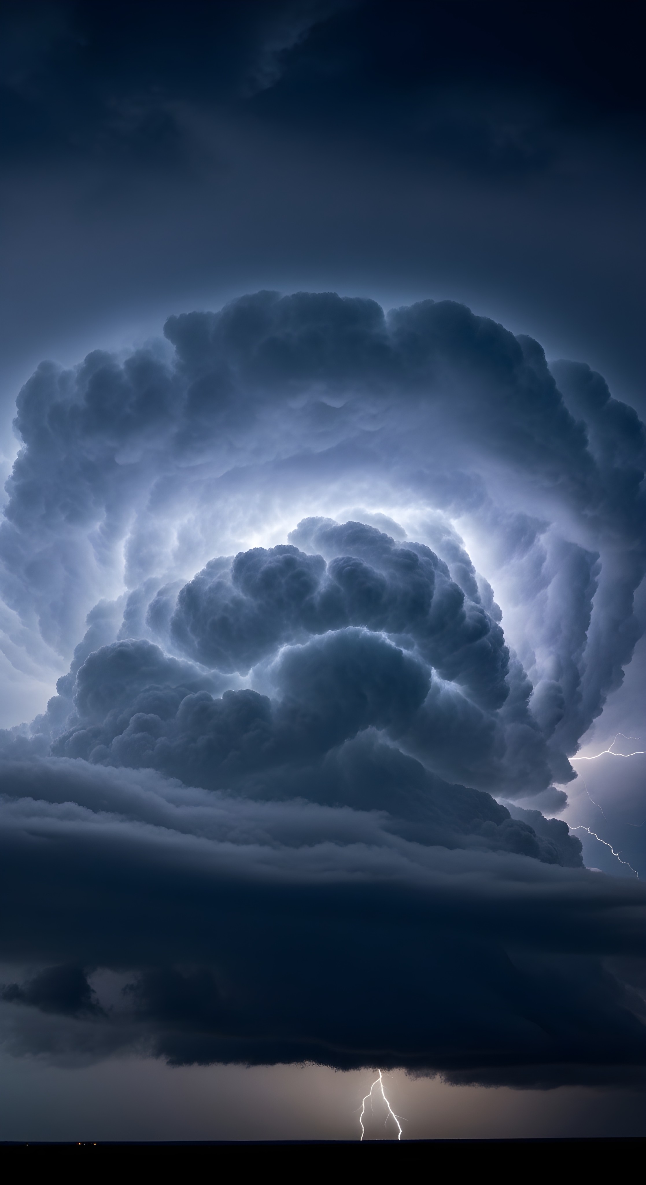 Storm Cloud Lightning Wallpaper HD 4K - Cool Aesthetic Nature Background