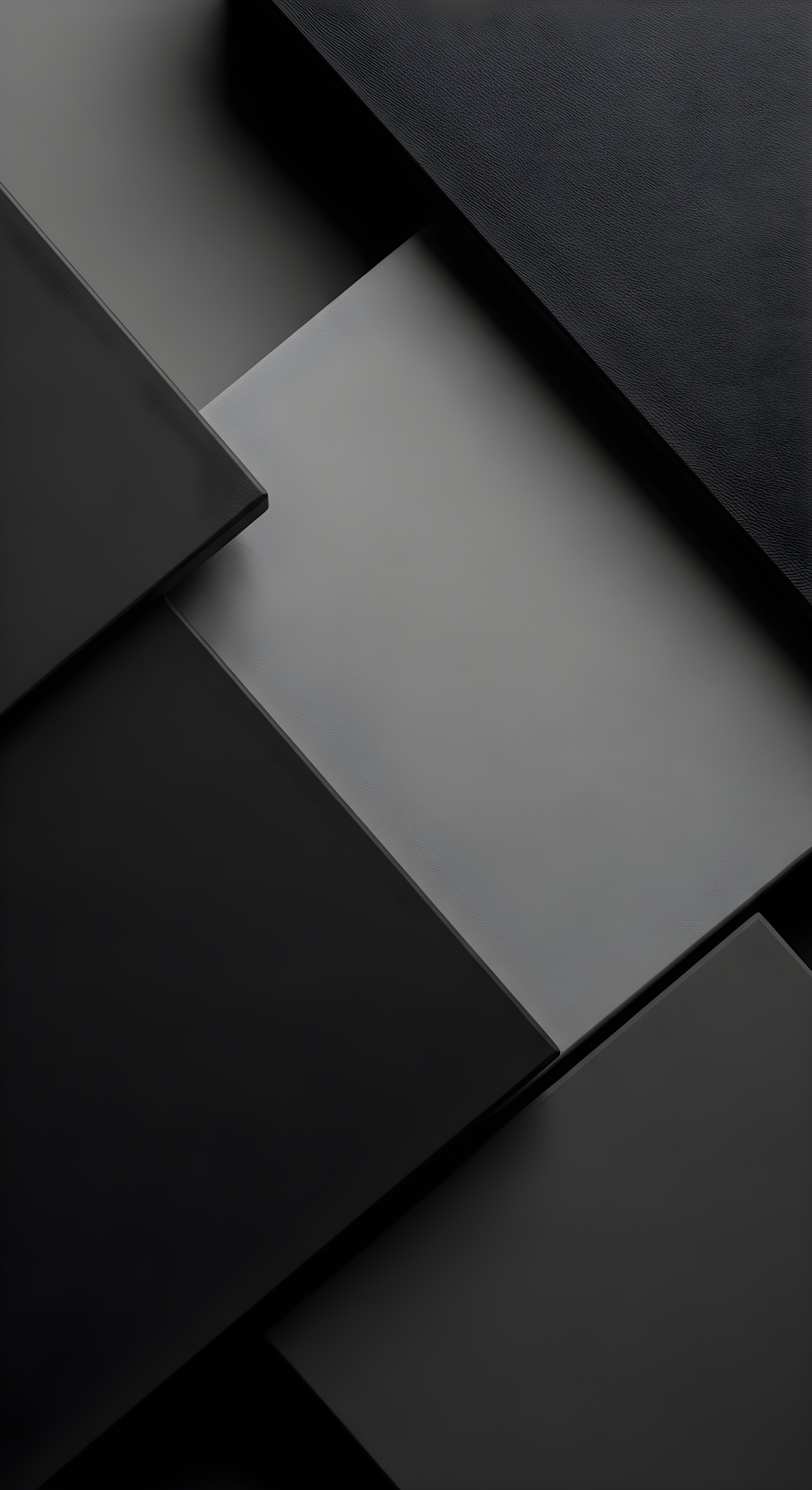 Modern Dark Geometric Aesthetic Wallpaper HD 4K - Minimalist Black