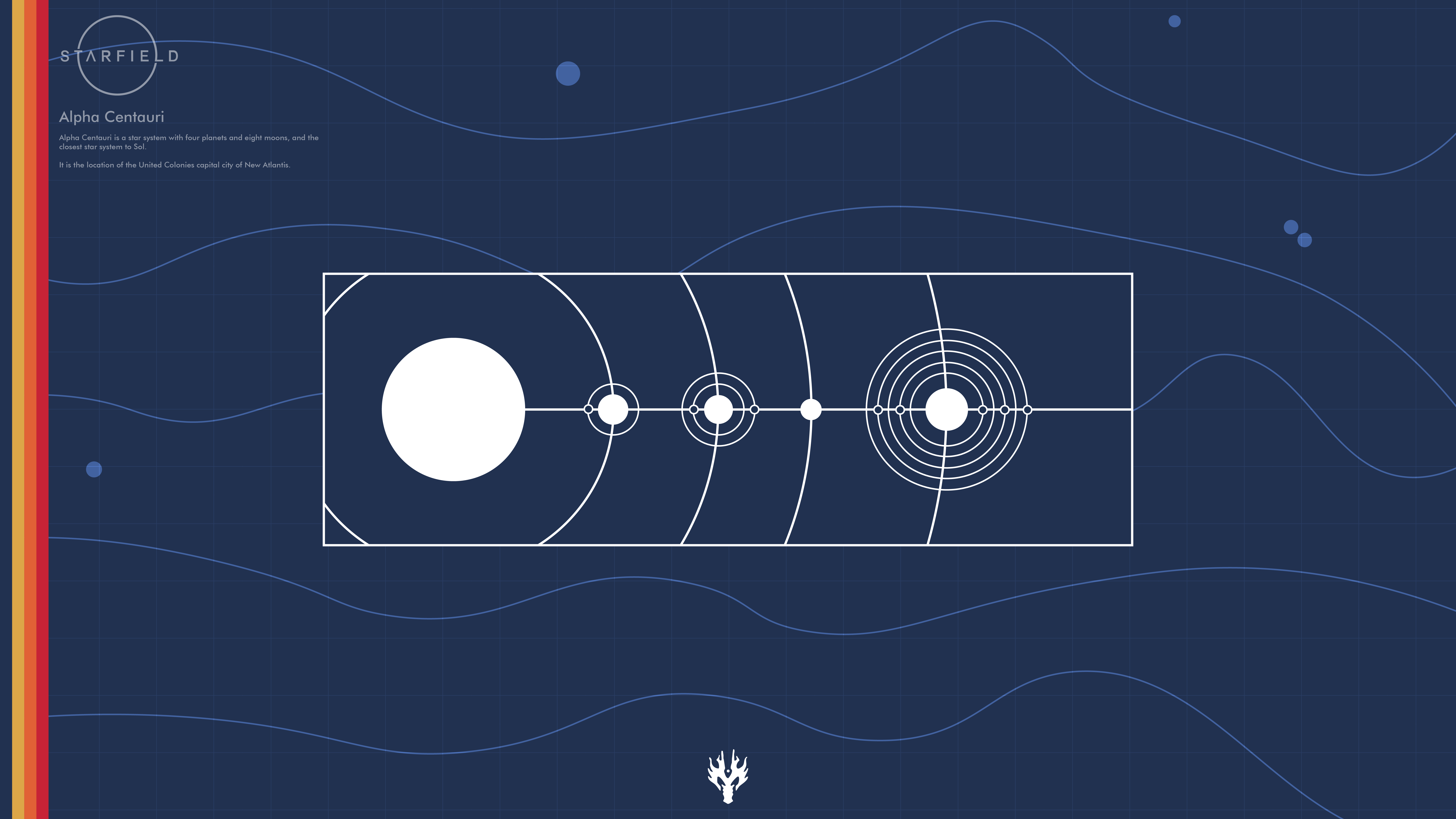 Starfield Alpha Centauri Minimalist Space Wallpaper HD 4K Aesthetic