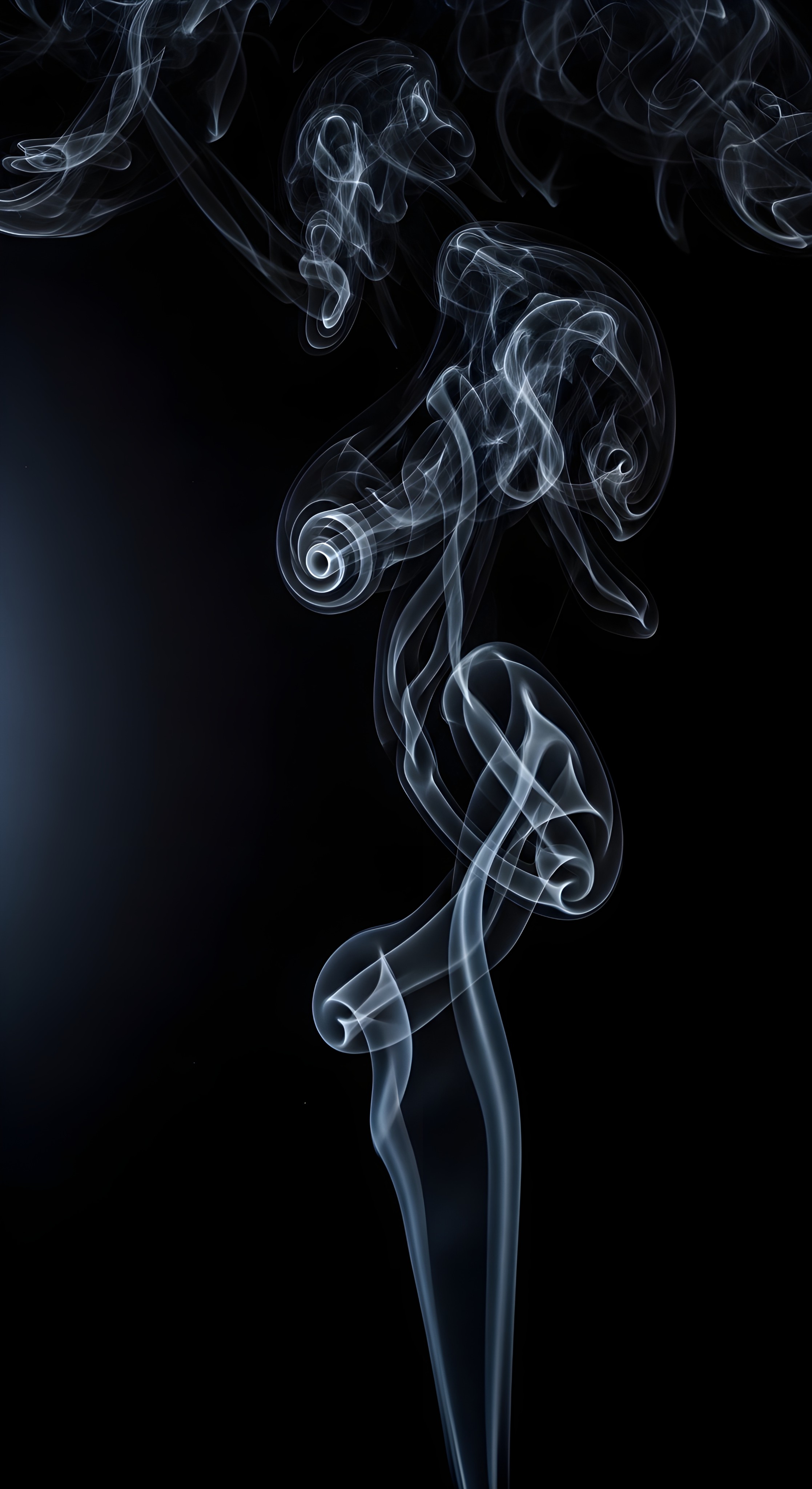 Cool Abstract Smoke Wallpaper 4K - Aesthetic Dark Mobile Background