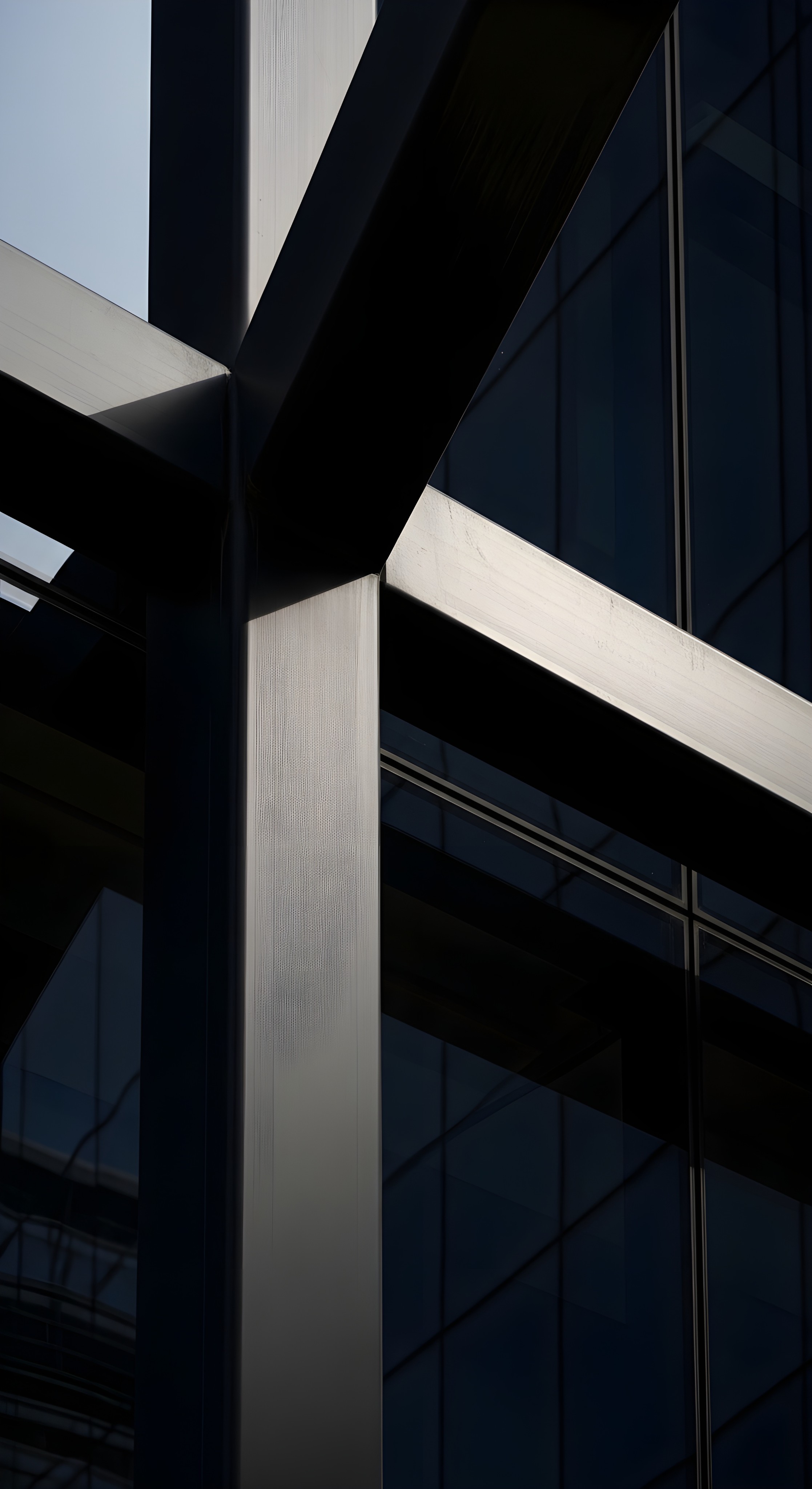 Modern Architecture Aesthetic Wallpaper HD 4K - Sleek Steel & Glass Design