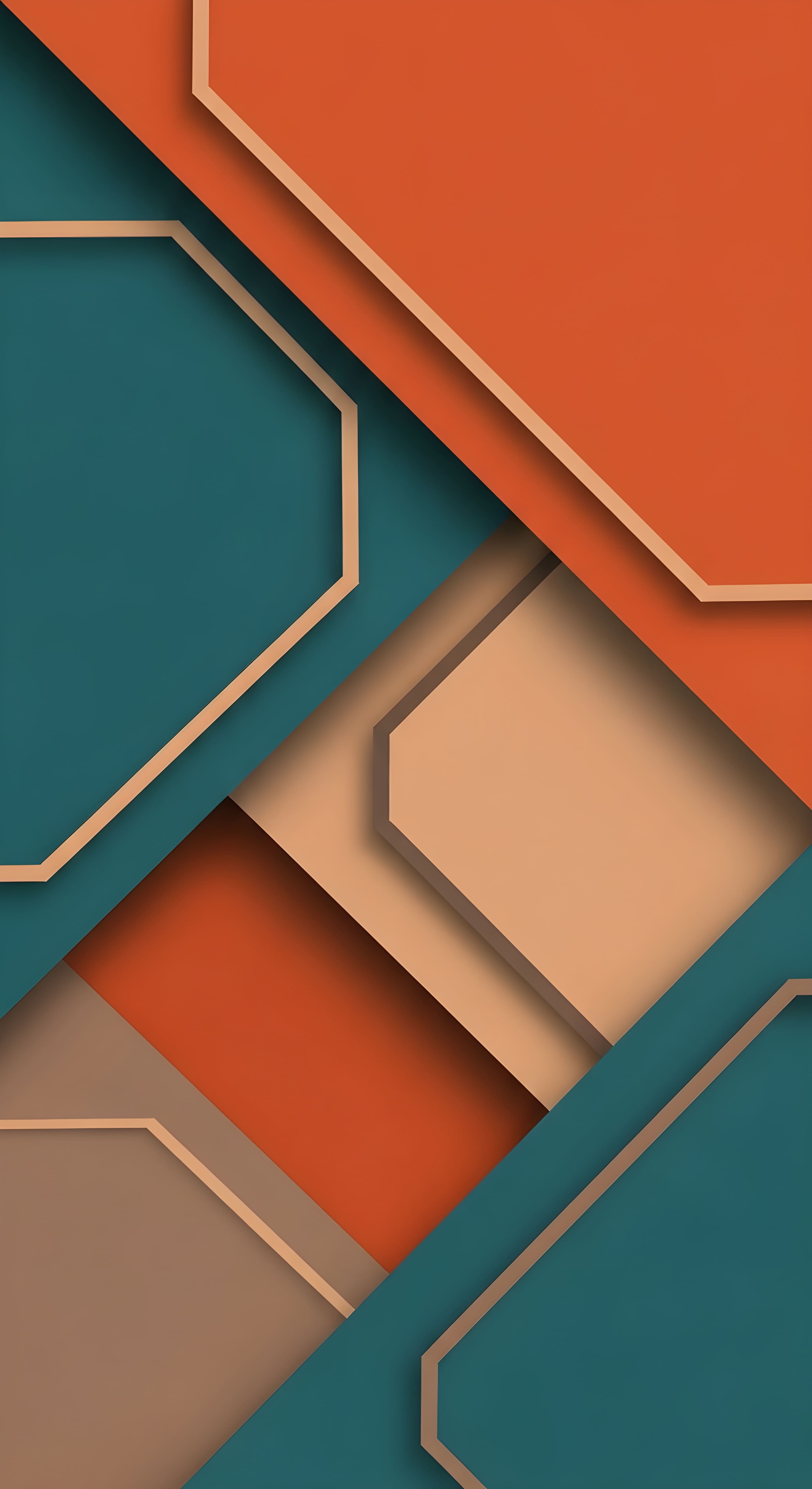 Abstract Geometric Material Design Wallpaper HD 4K for Mobile