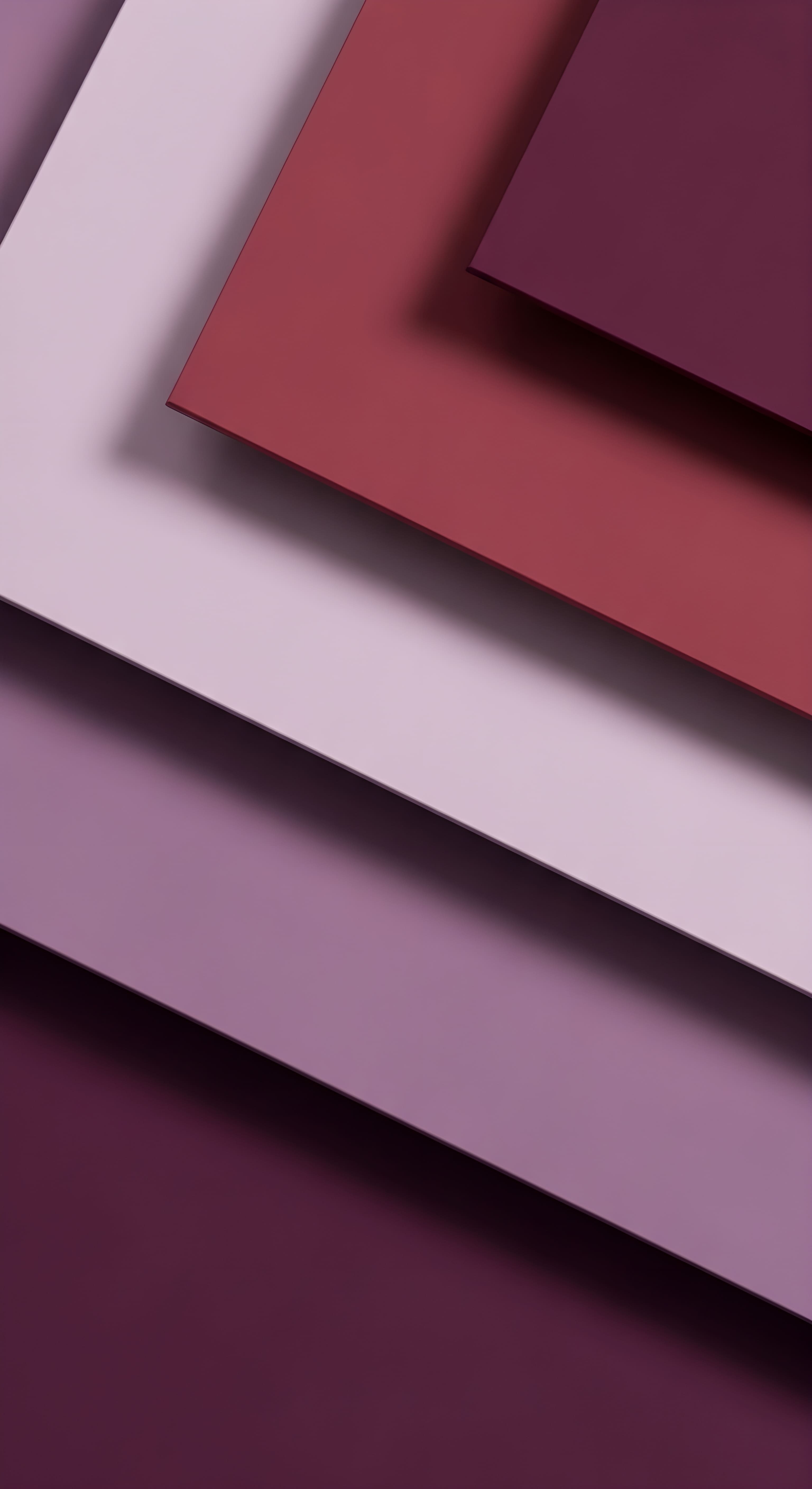 Minimalist Abstract Purple Geometric Layers Aesthetic Wallpaper HD 4K