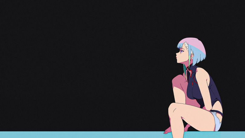 Lucy Cyberpunk Edgerunners Wallpaper HD 4K Aesthetic Minimalist Anime