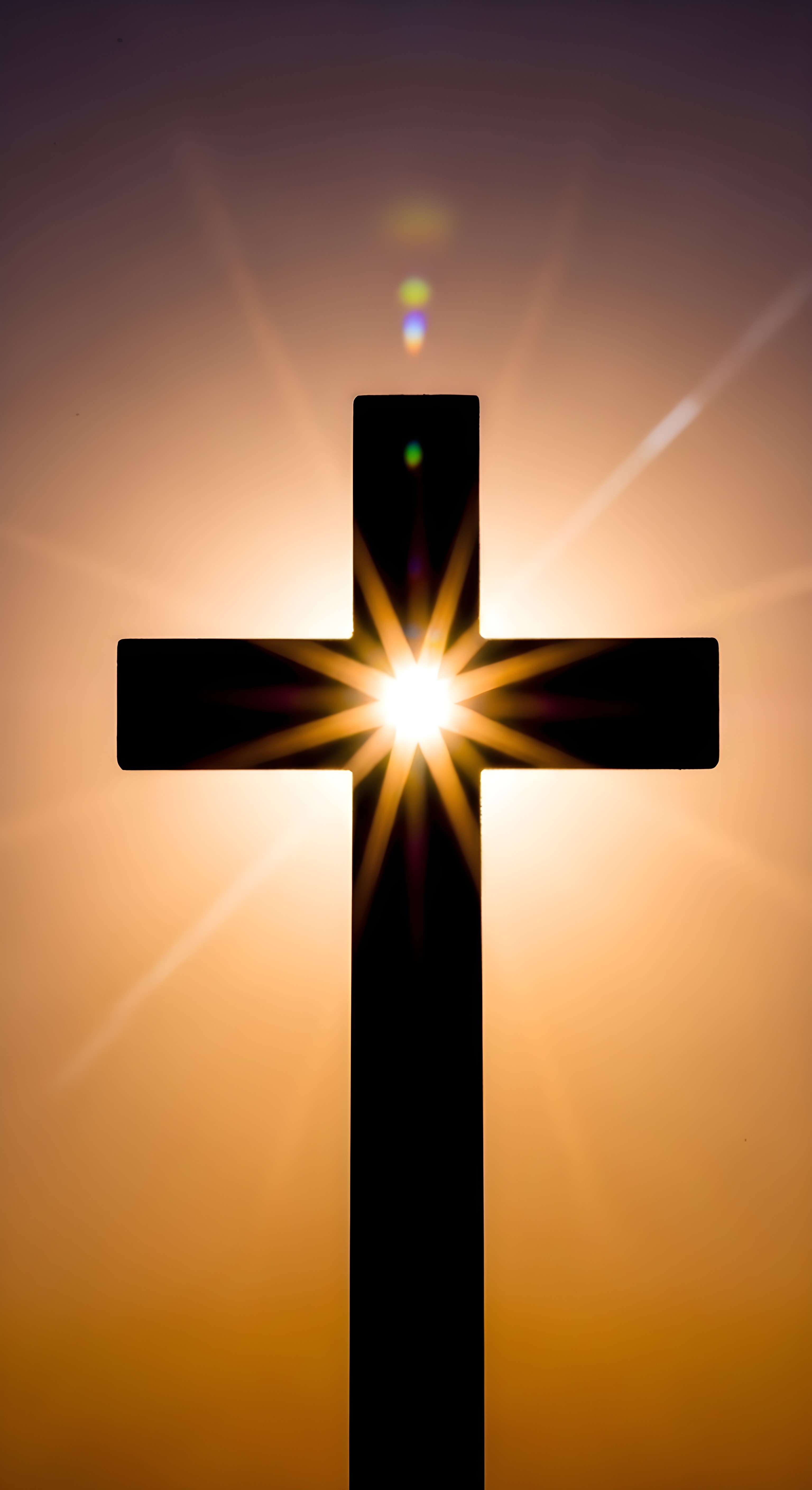 Beautiful Cross Wallpaper HD 4K - Aesthetic Spiritual Sunset Background