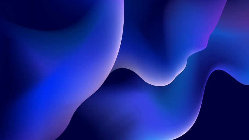 Abstract Blue Fluid Waves Wallpaper HD 4K - Cool Aesthetic Background