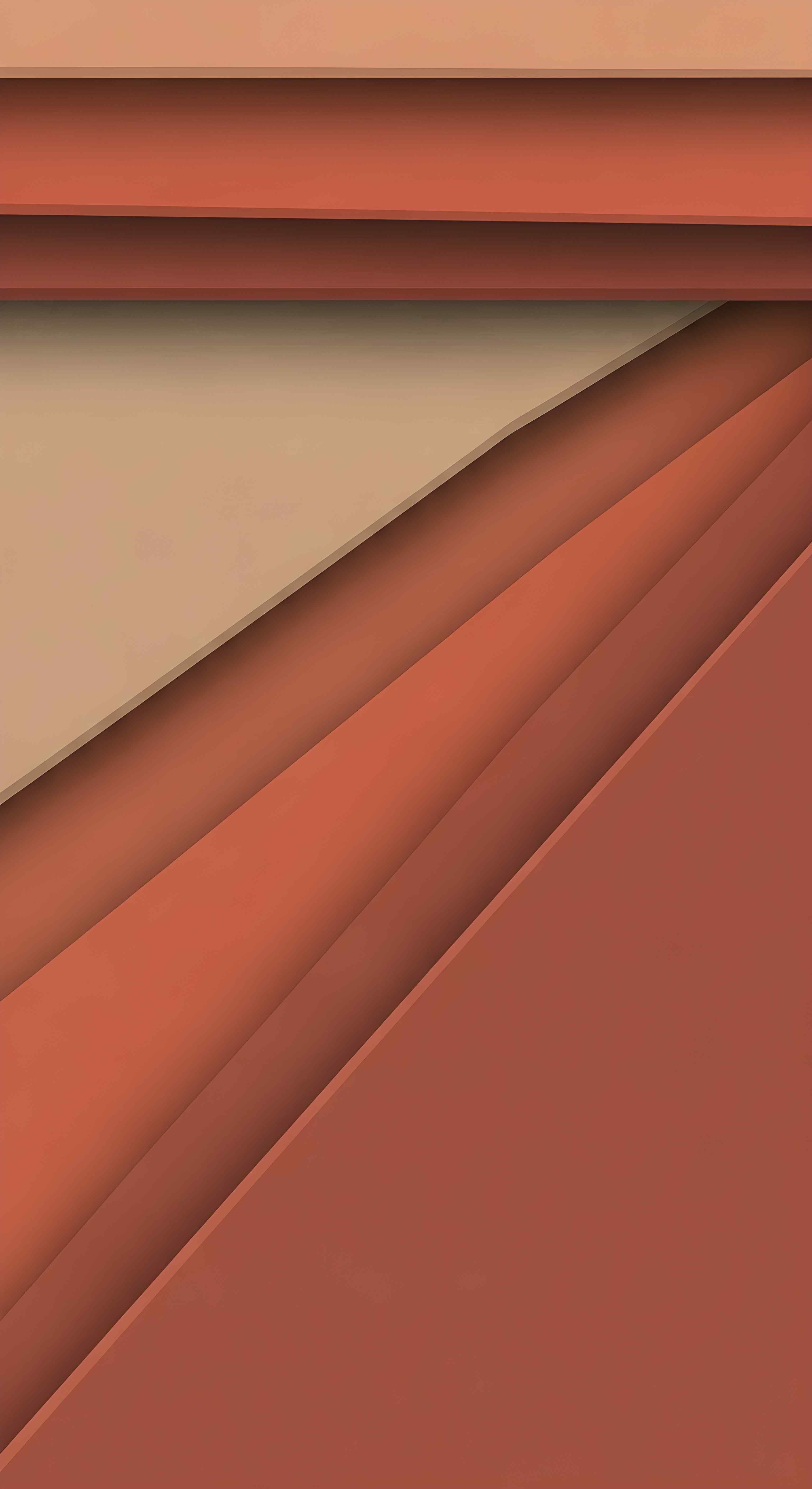 Abstract Geometric Material Design Wallpaper HD 4K Earth Tones