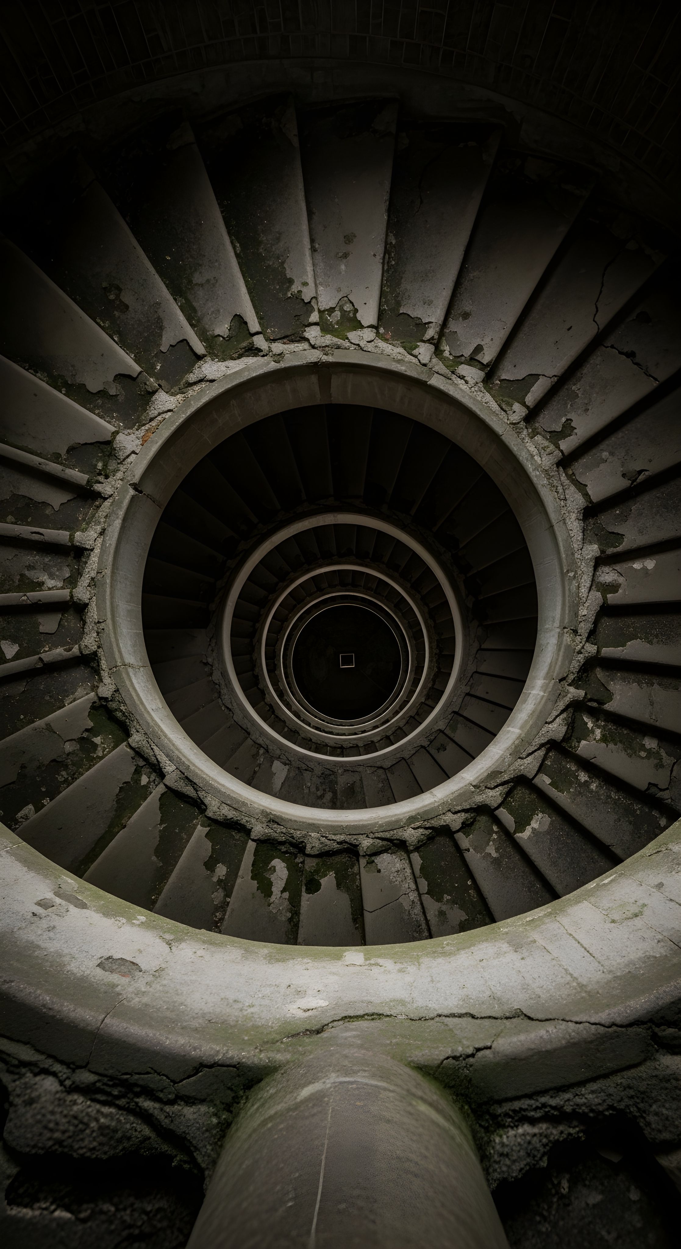 Moody Spiral Staircase Architecture Wallpaper HD 4K Aesthetic