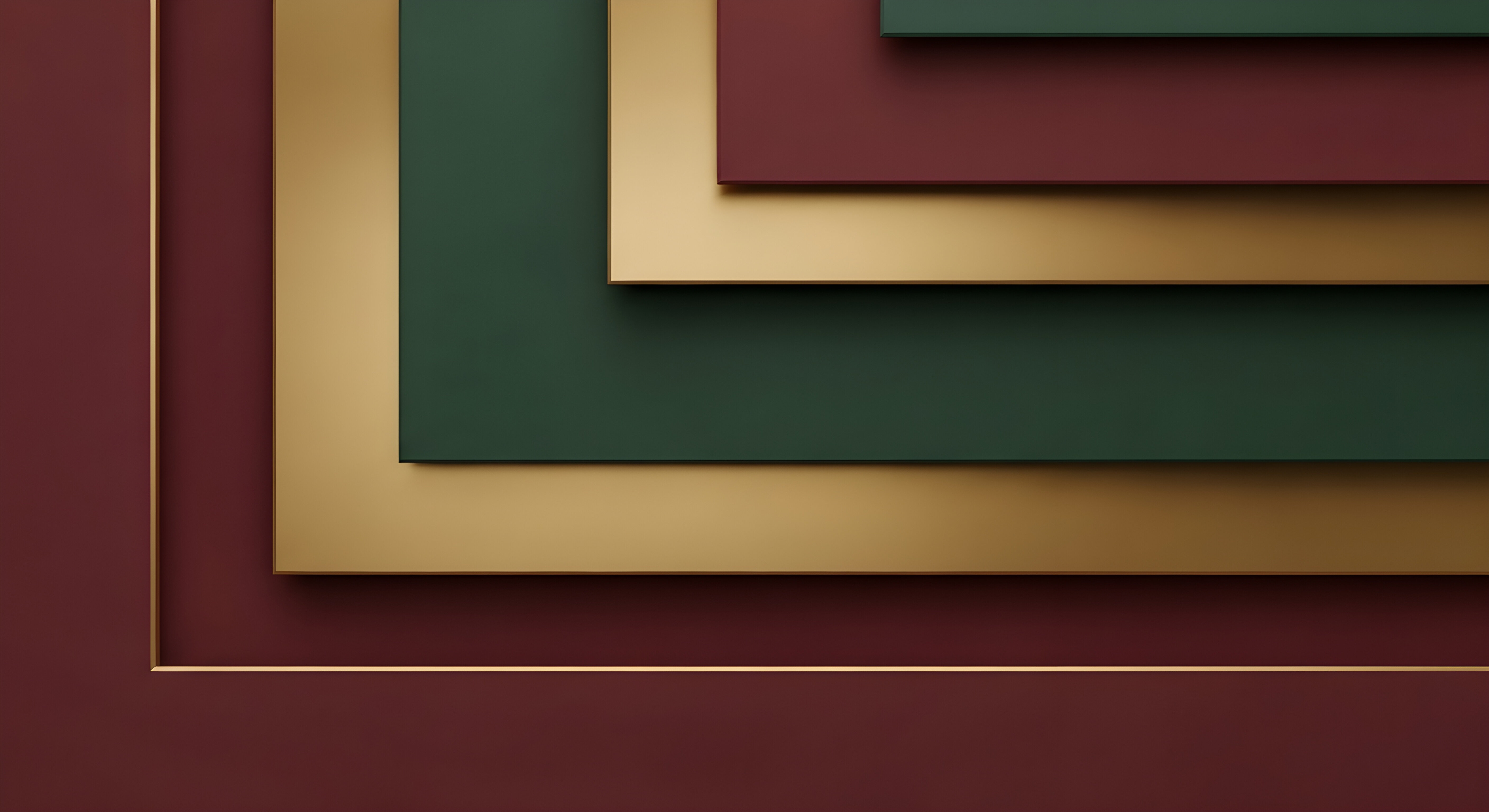 Abstract Luxury Geometric Wallpaper HD 4K - Elegant Gold & Green Aesthetic