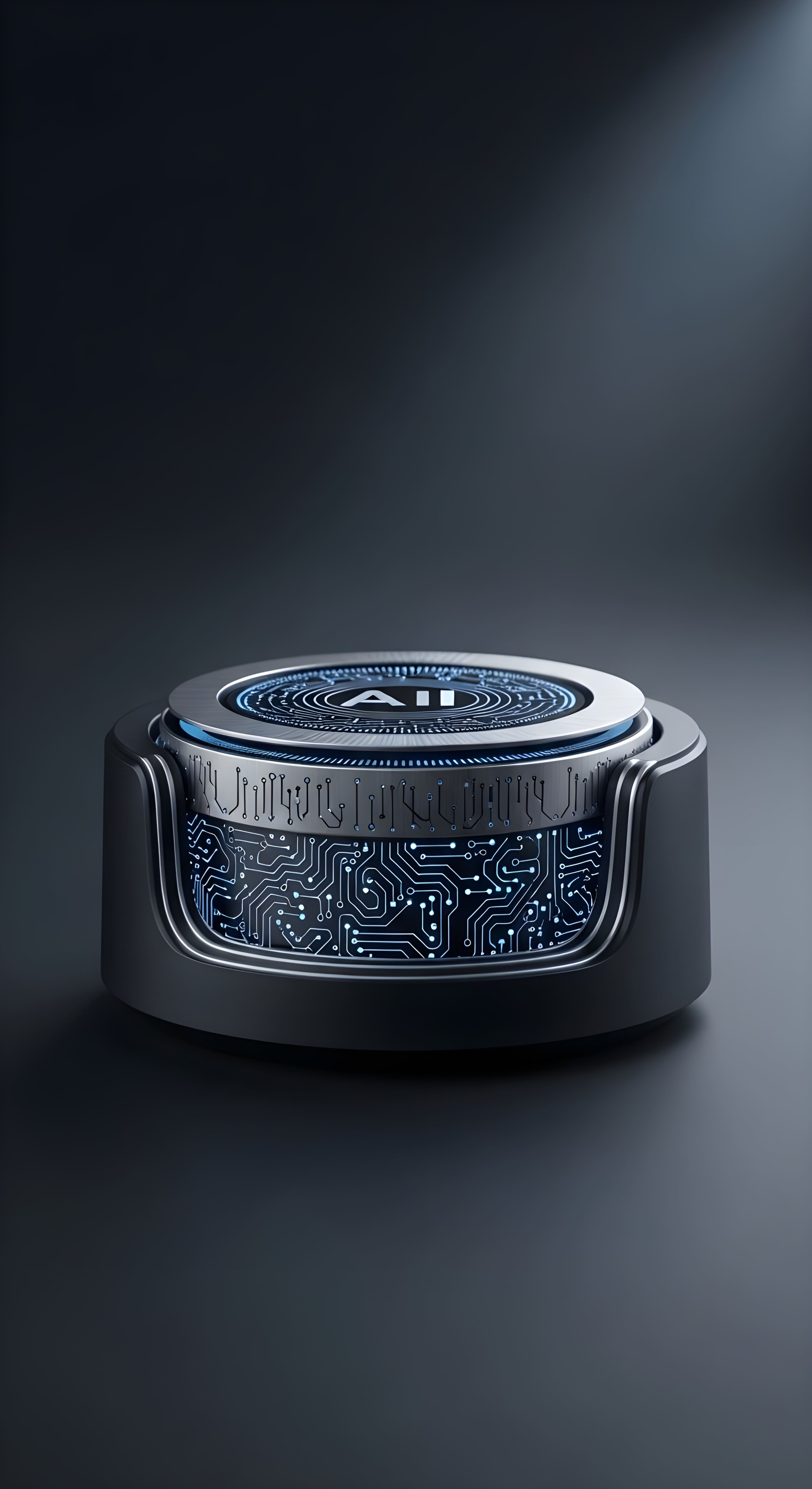 Futuristic AI Technology Wallpaper HD 4K - Cool Cyberpunk Circuit Aesthetic