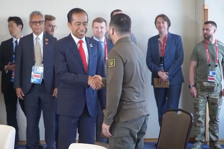 Jokowi bertemu presiden Ukraina di Jepang